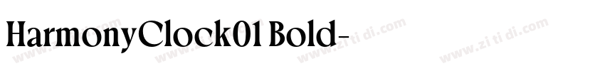 HarmonyClock01 Bold字体转换